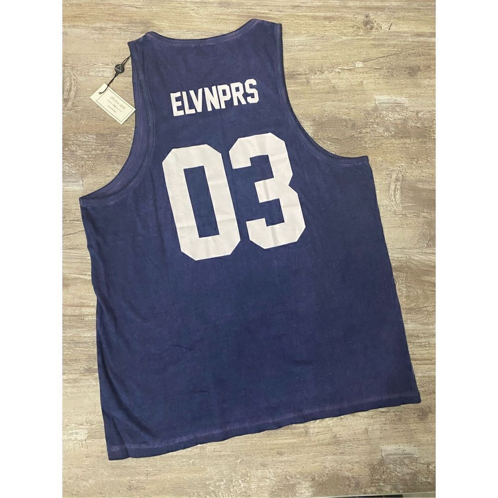 ELVNPRS X LES (ART)ISTS Mens Blue Tank Top Street Wear Size 2XL Eleven Paris